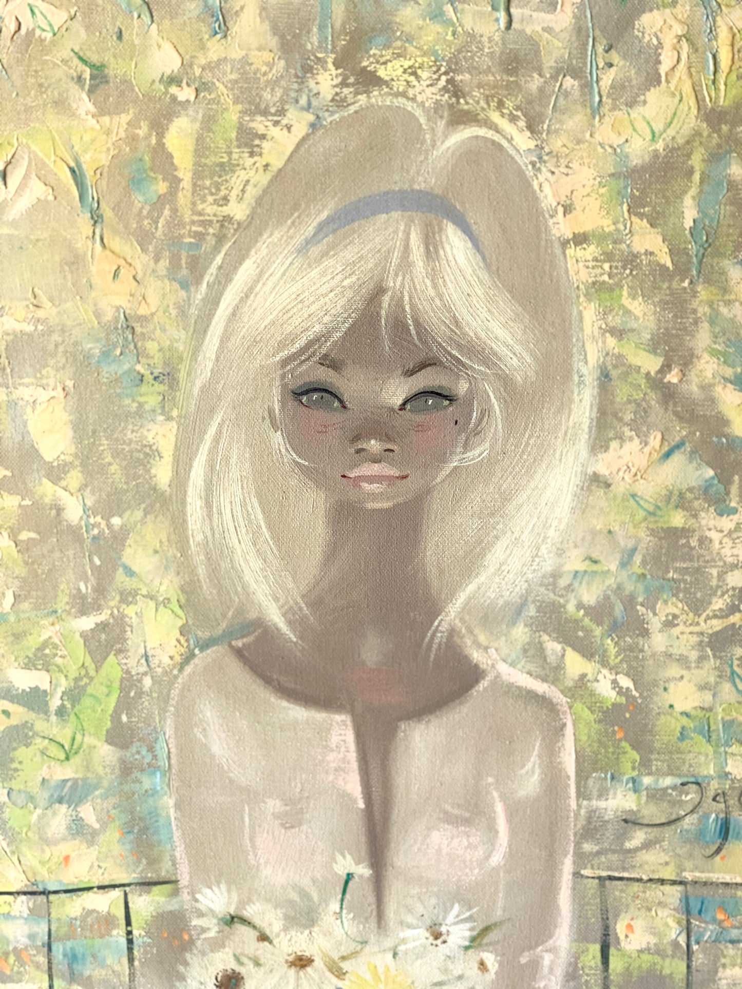 Vintage Igor Pantuhoff girl painting