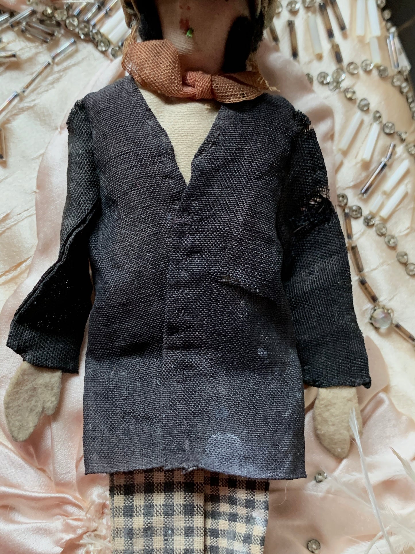 Vintage mini smoker doll