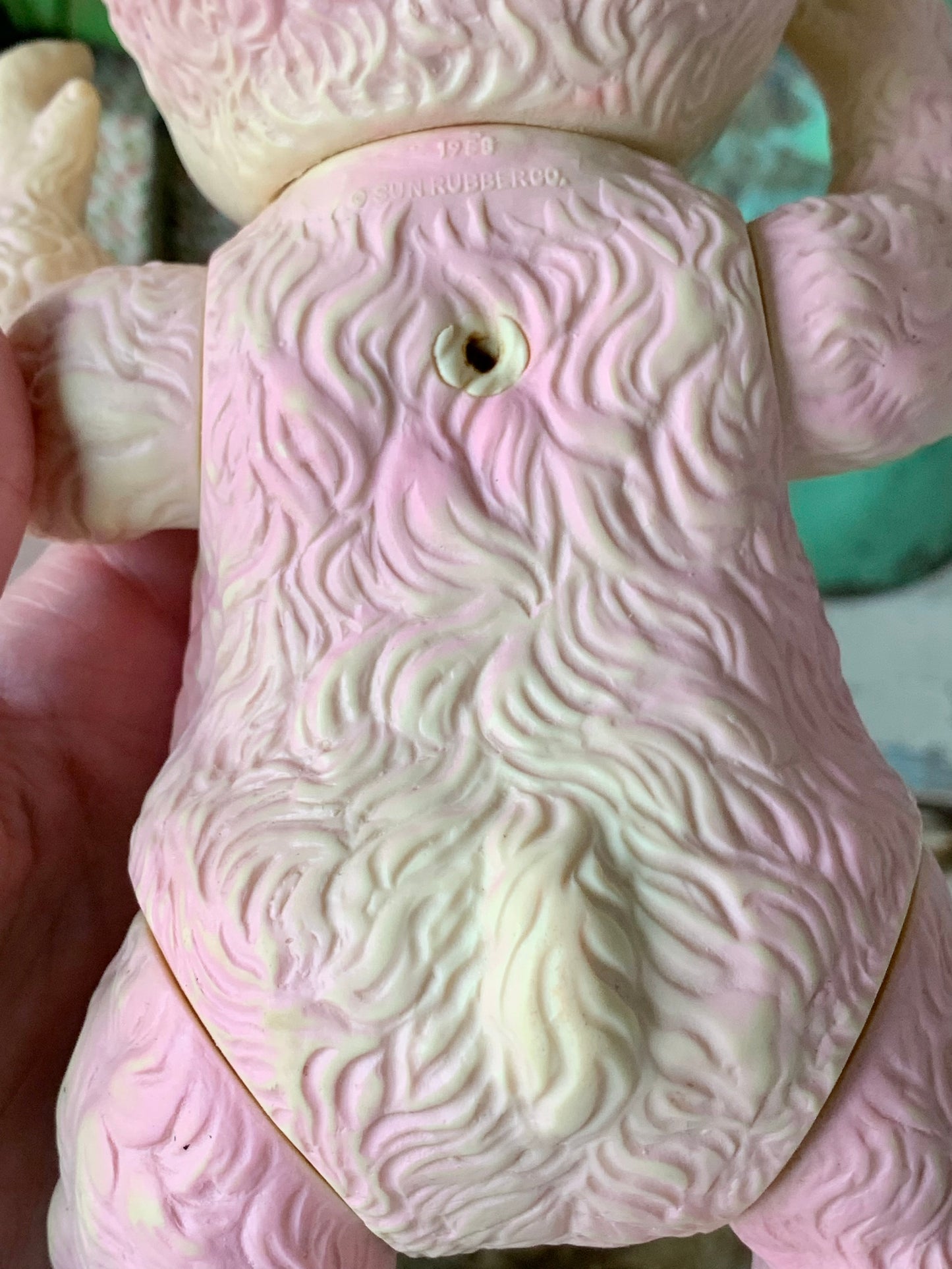 Vintage Sunny bear Sun rubber squeak toy