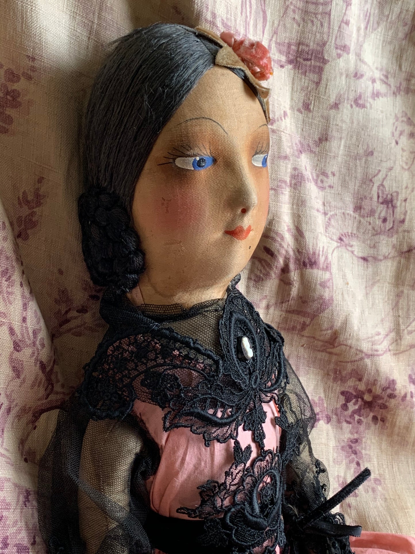 Vintage small boudoir doll