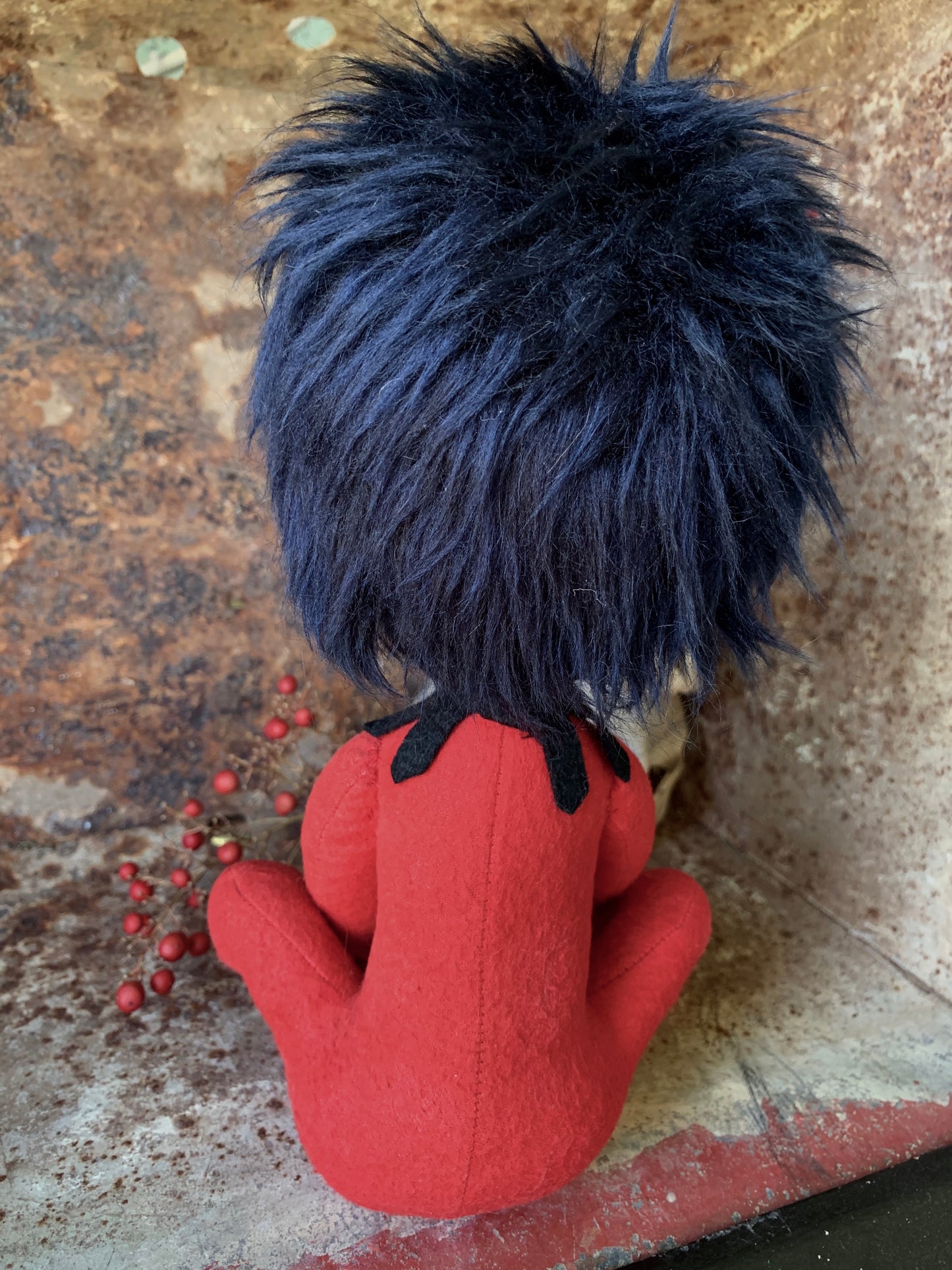 Vintage rare winking devil pixie doll