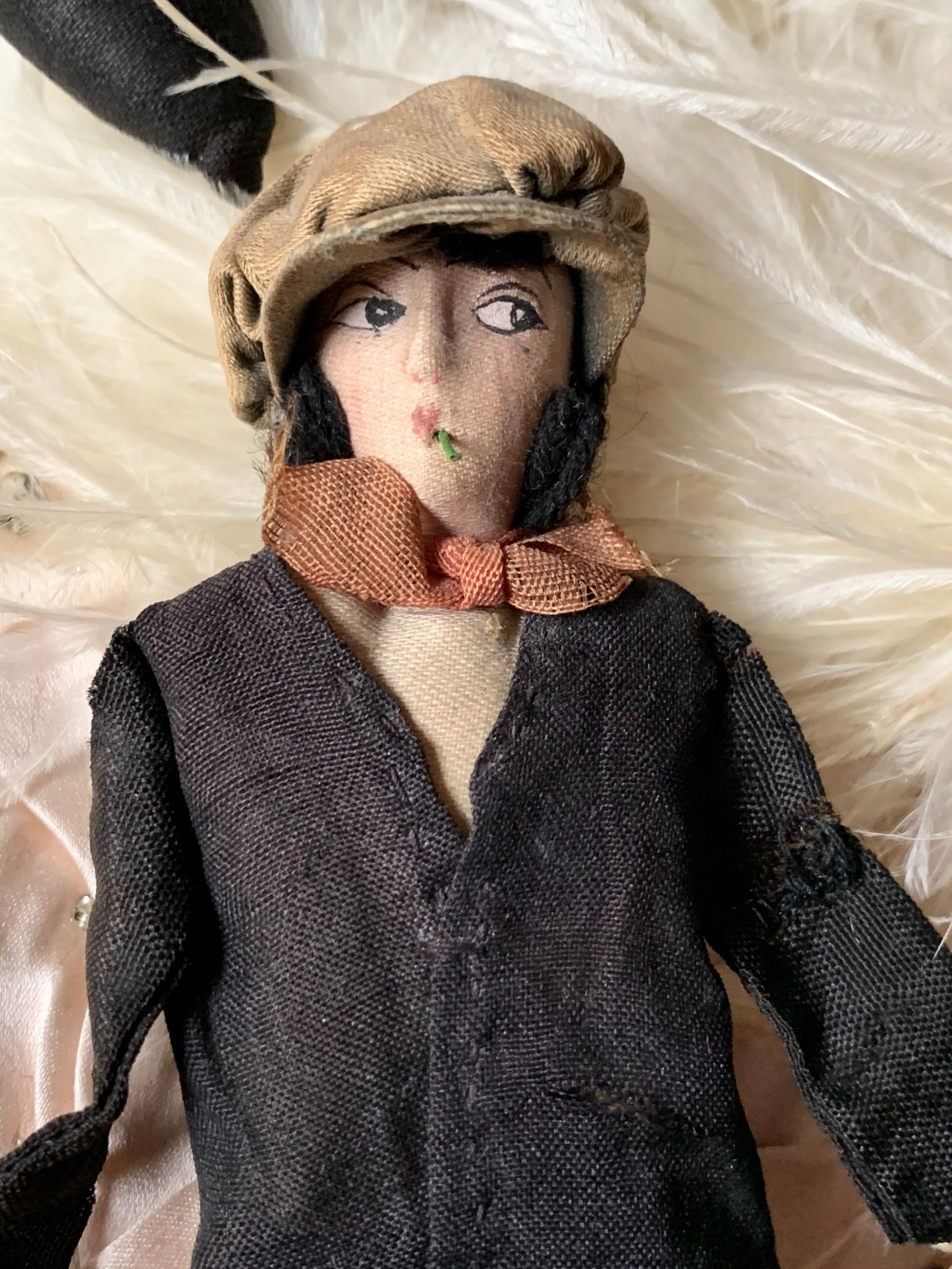 Vintage mini smoker doll