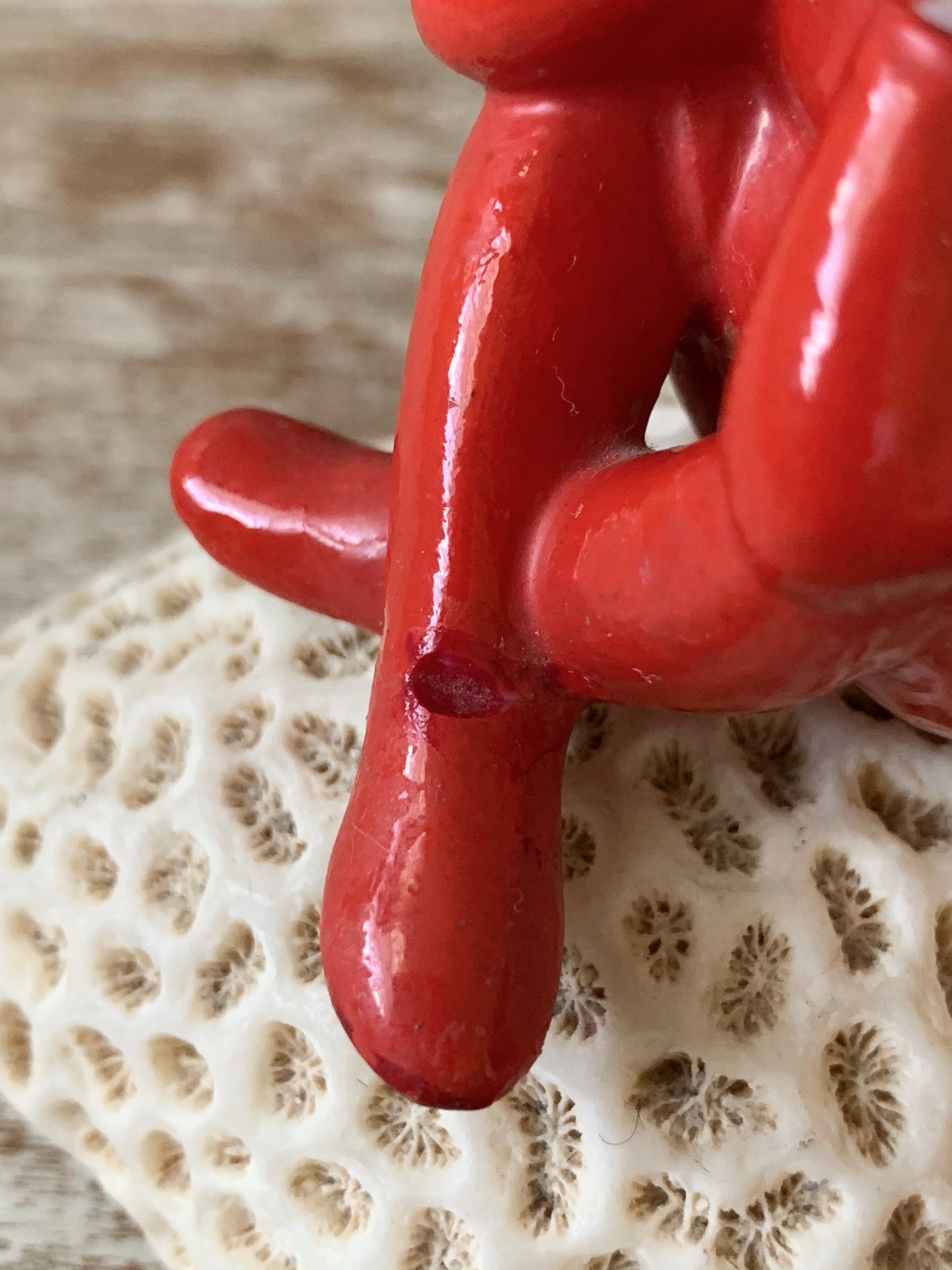 Vintage devil pixie figurine repaired as is