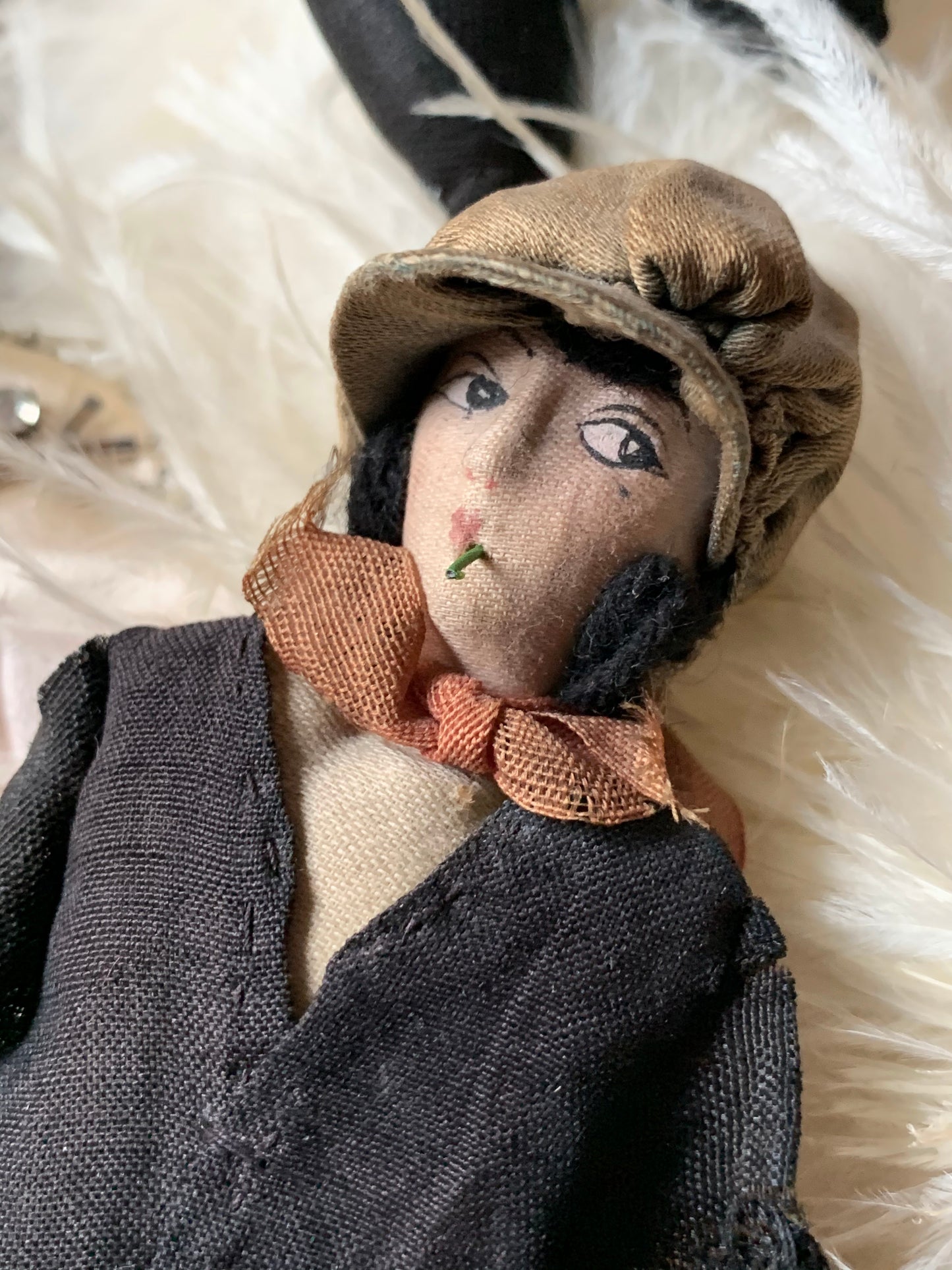 Vintage mini smoker doll