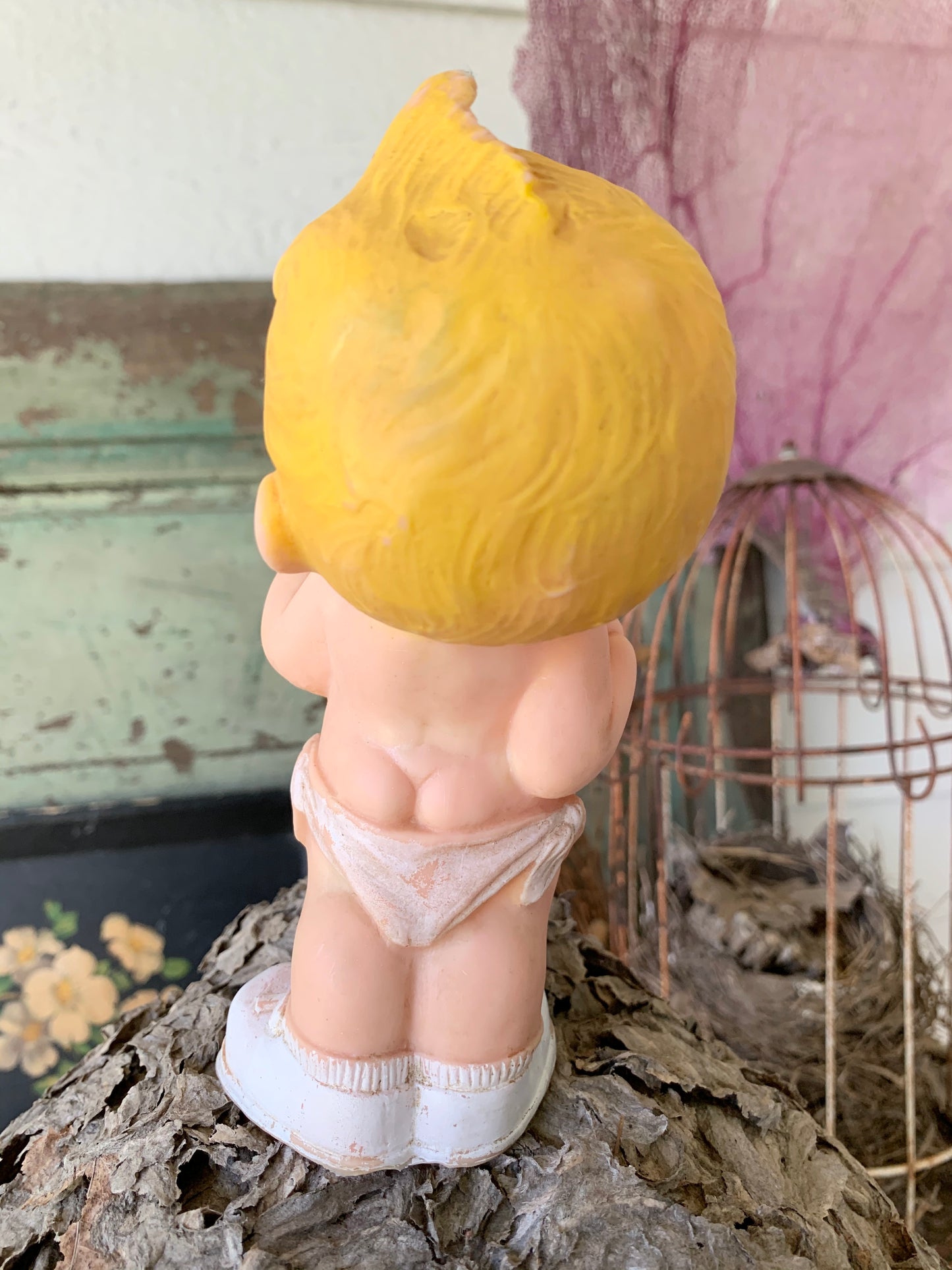 Vintage Alan Jay grumpy boy squeaker