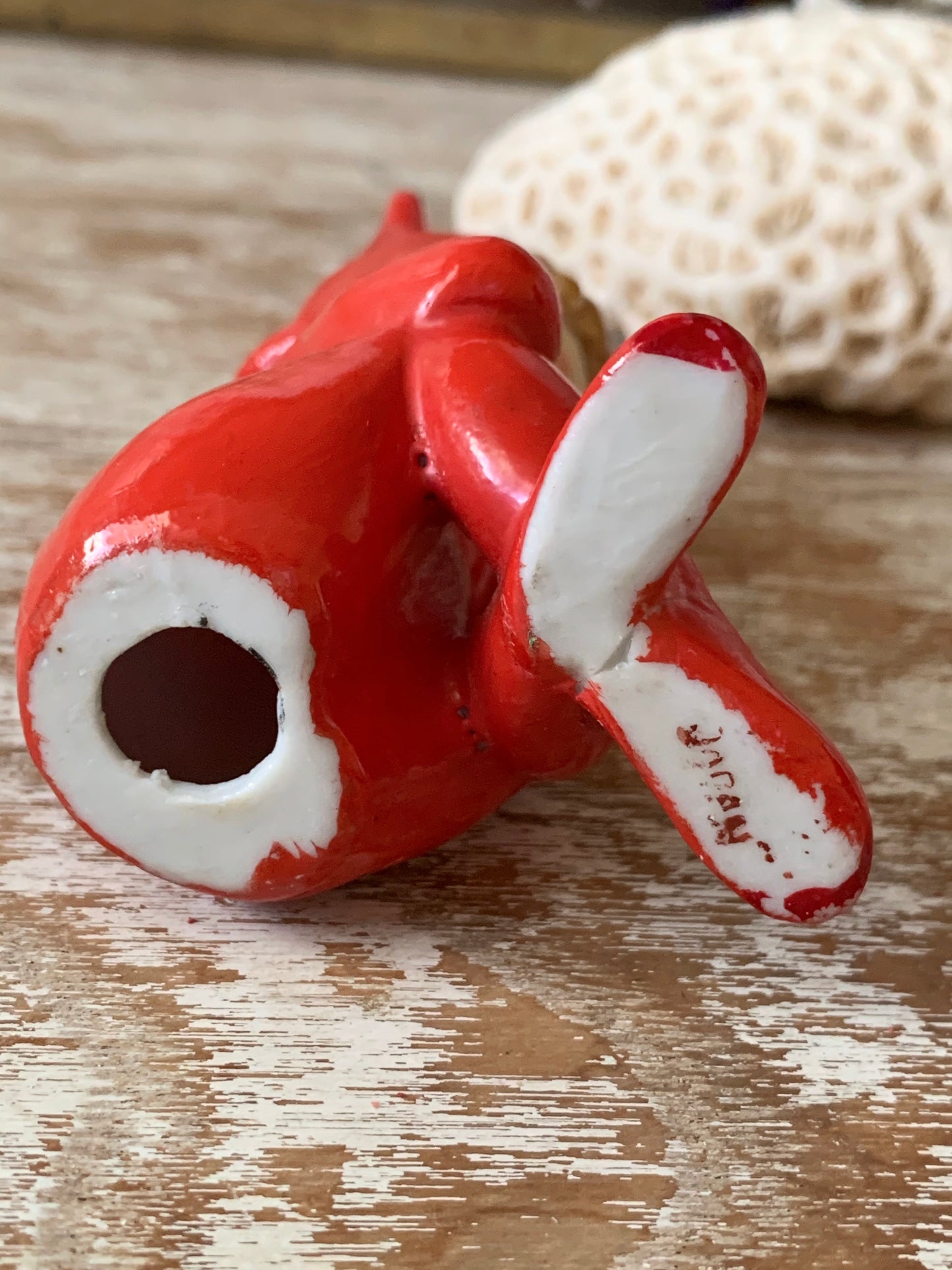 Vintage devil pixie figurine repaired as is