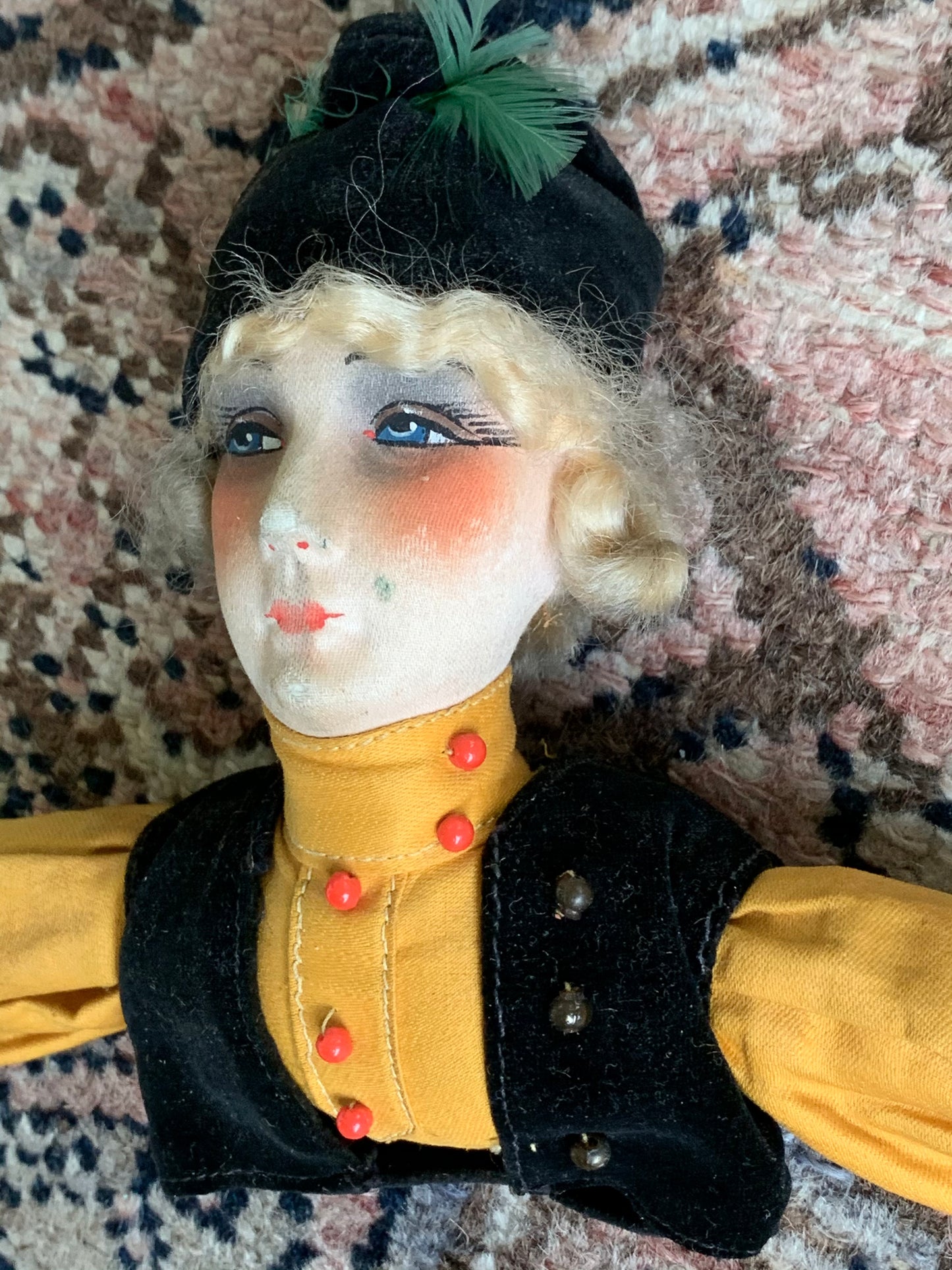 Vintage boudoir doll hanger