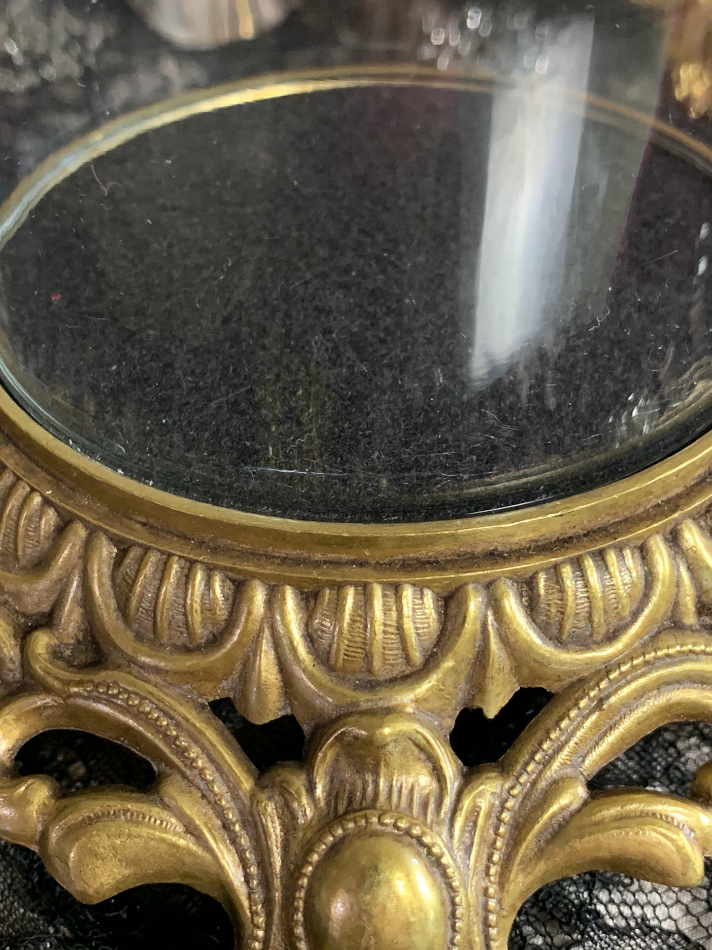 Vintage glass display dome