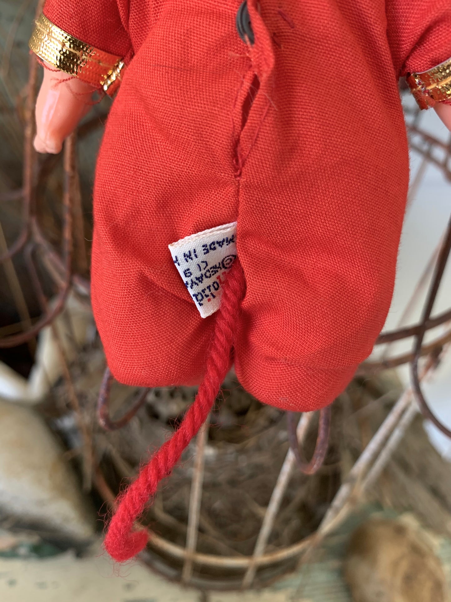 Vintage 60s Holiday Fair devil baby doll