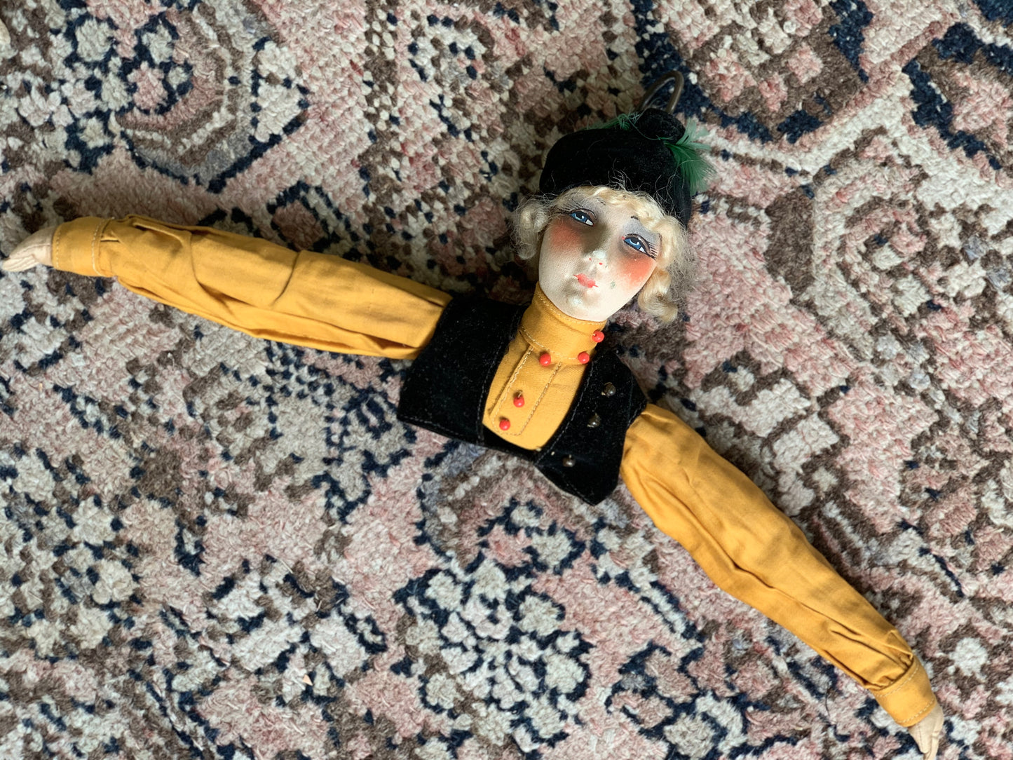Vintage boudoir doll hanger