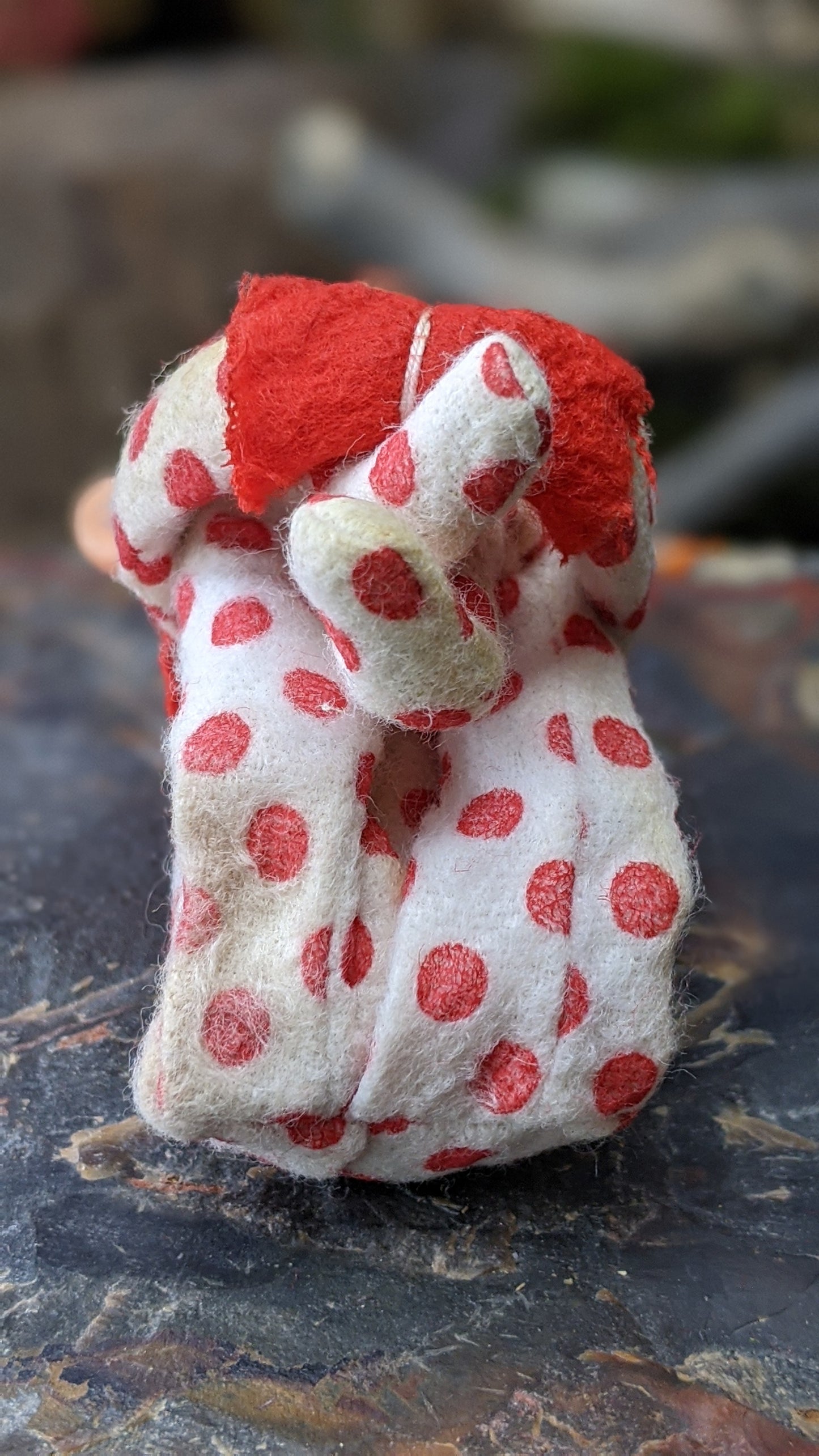 Vintage polka dot knee hugger elf pixie