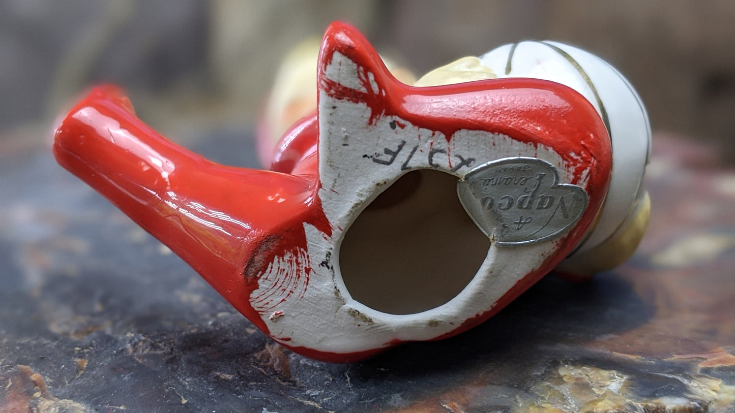 Vintage mini Napco devil pixie with ball