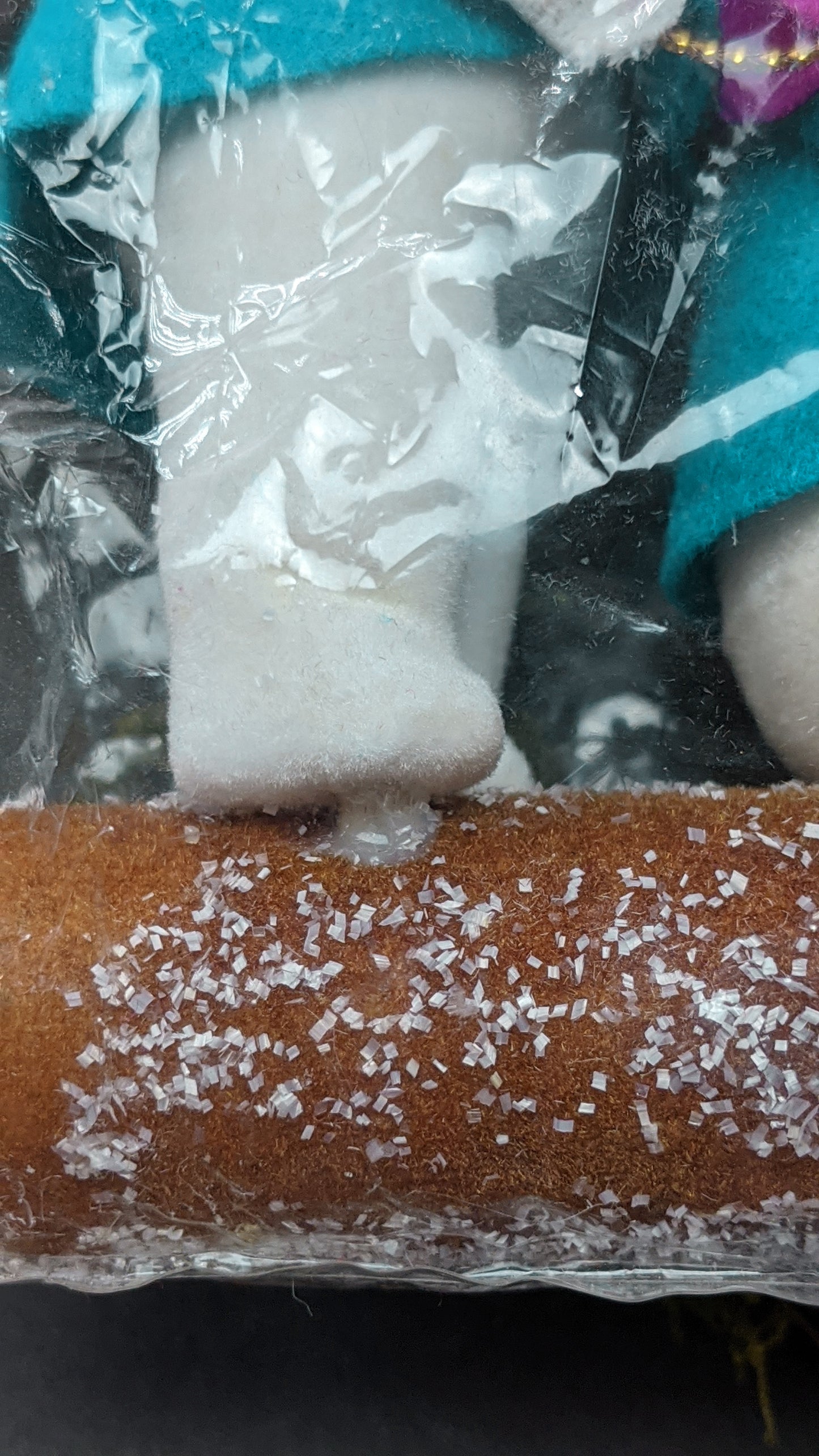 Vintage snow pixies decoration in package