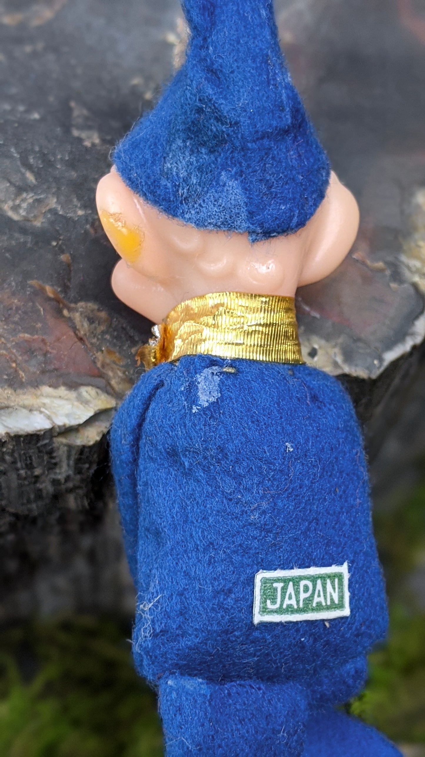Vintage mini blue knee hugger elf