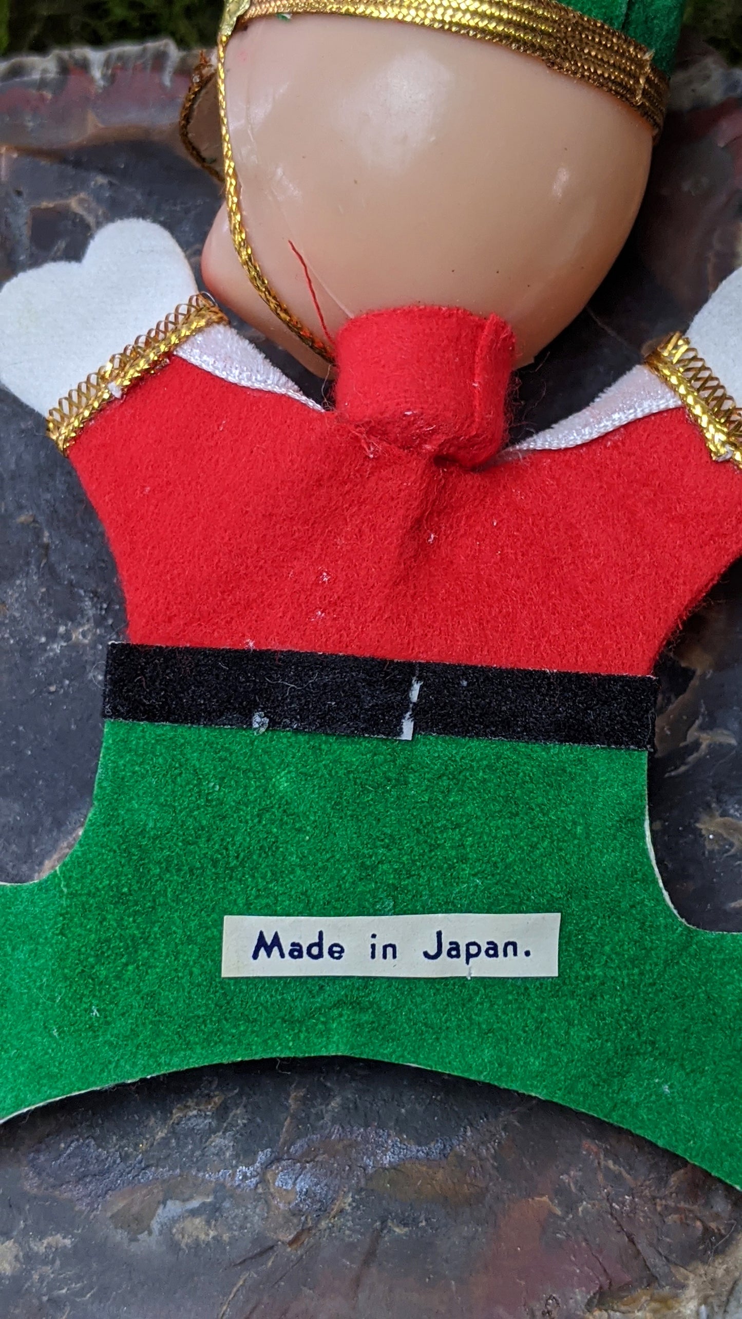 Vintage soldier elf ornament