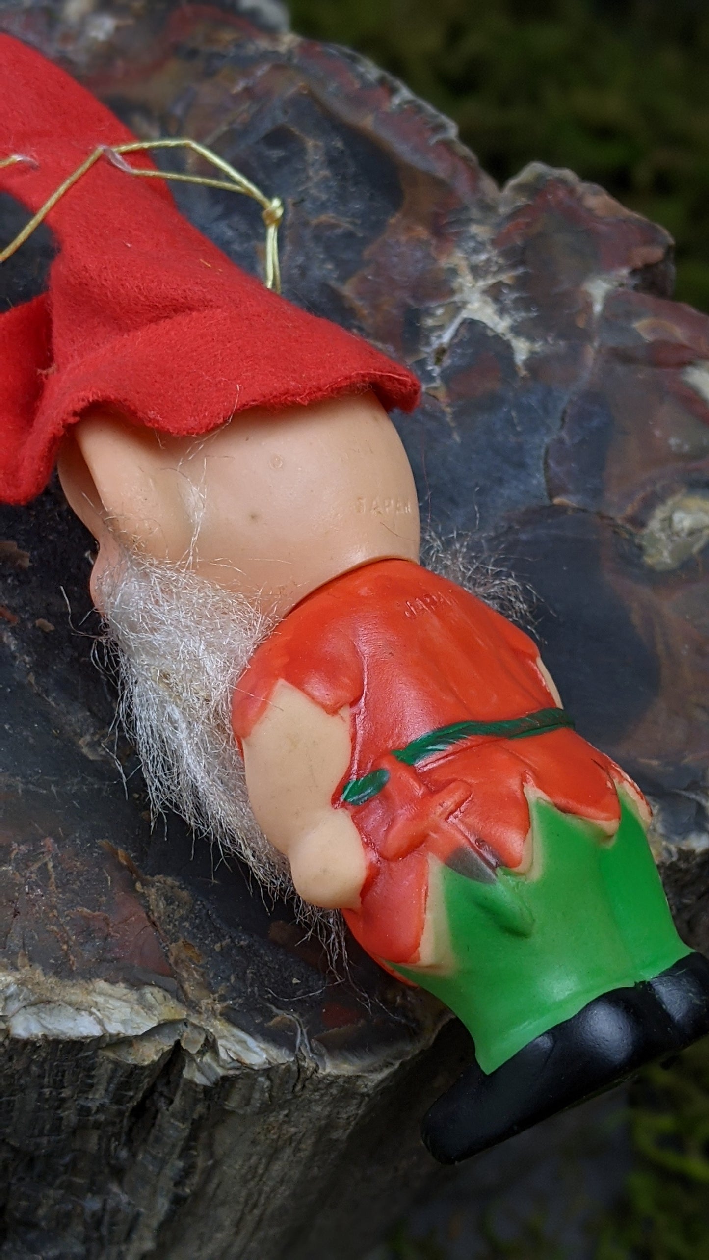 Vintage Santa beard pixie Christmas elf