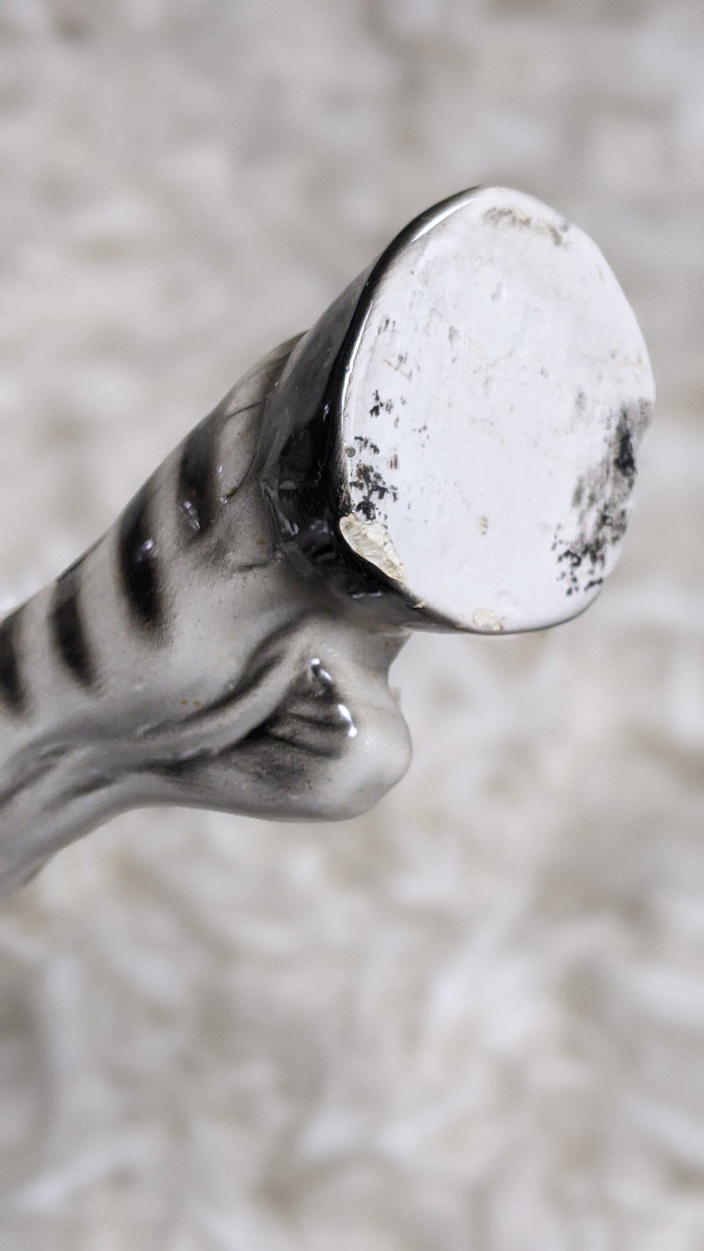 Vintage Italian zebra statue