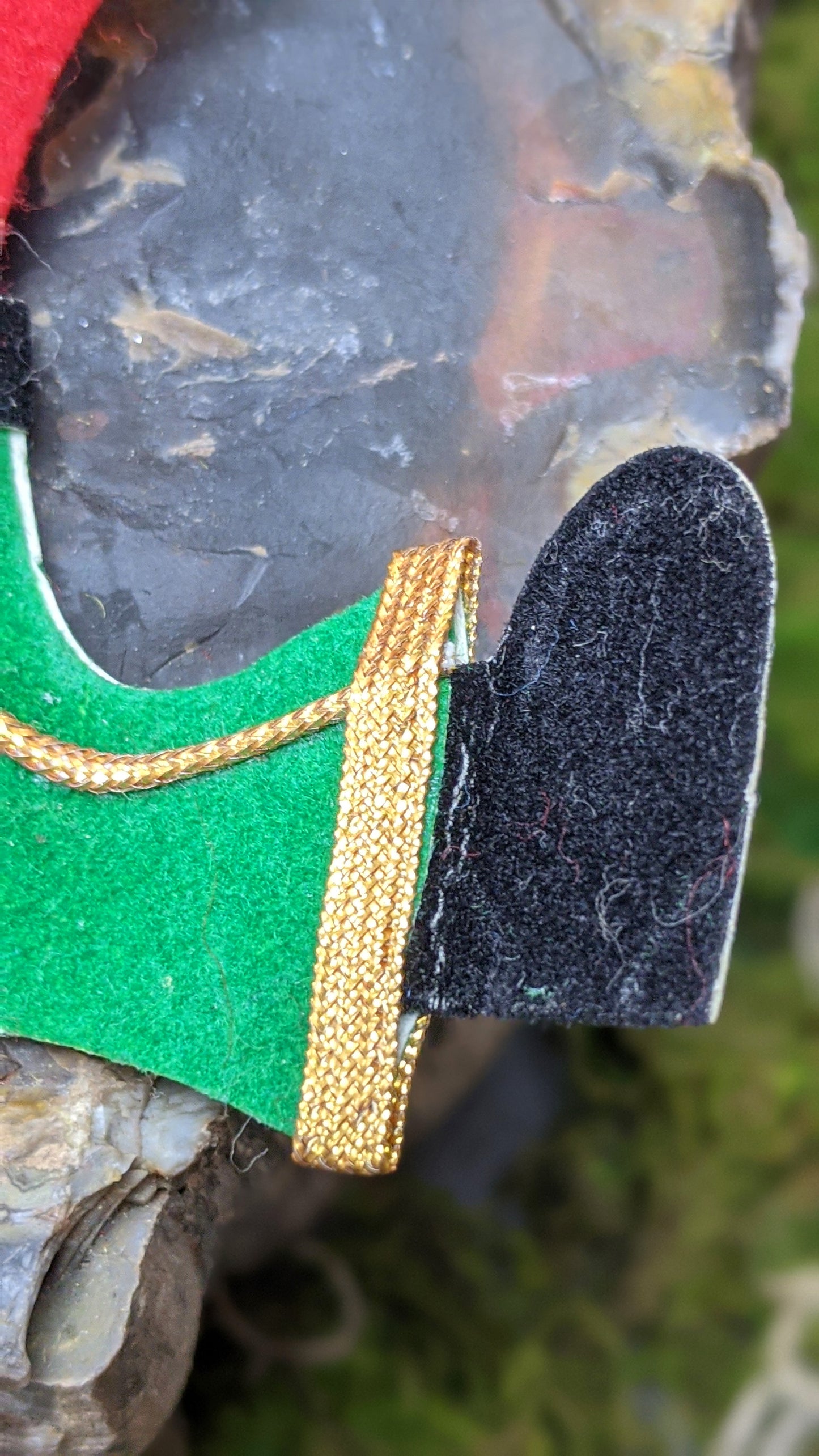 Vintage soldier elf ornament