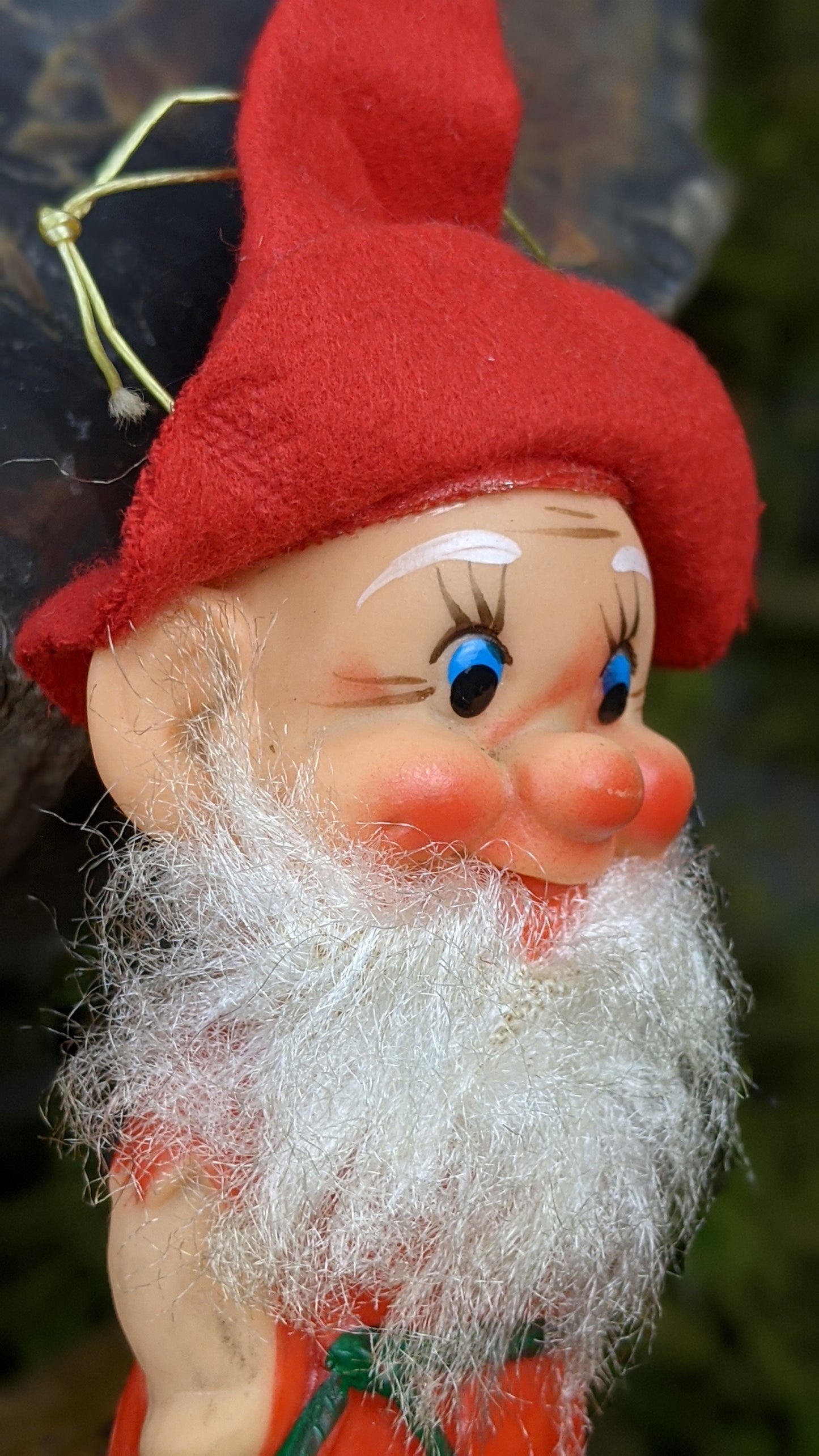 Vintage Santa beard pixie Christmas elf