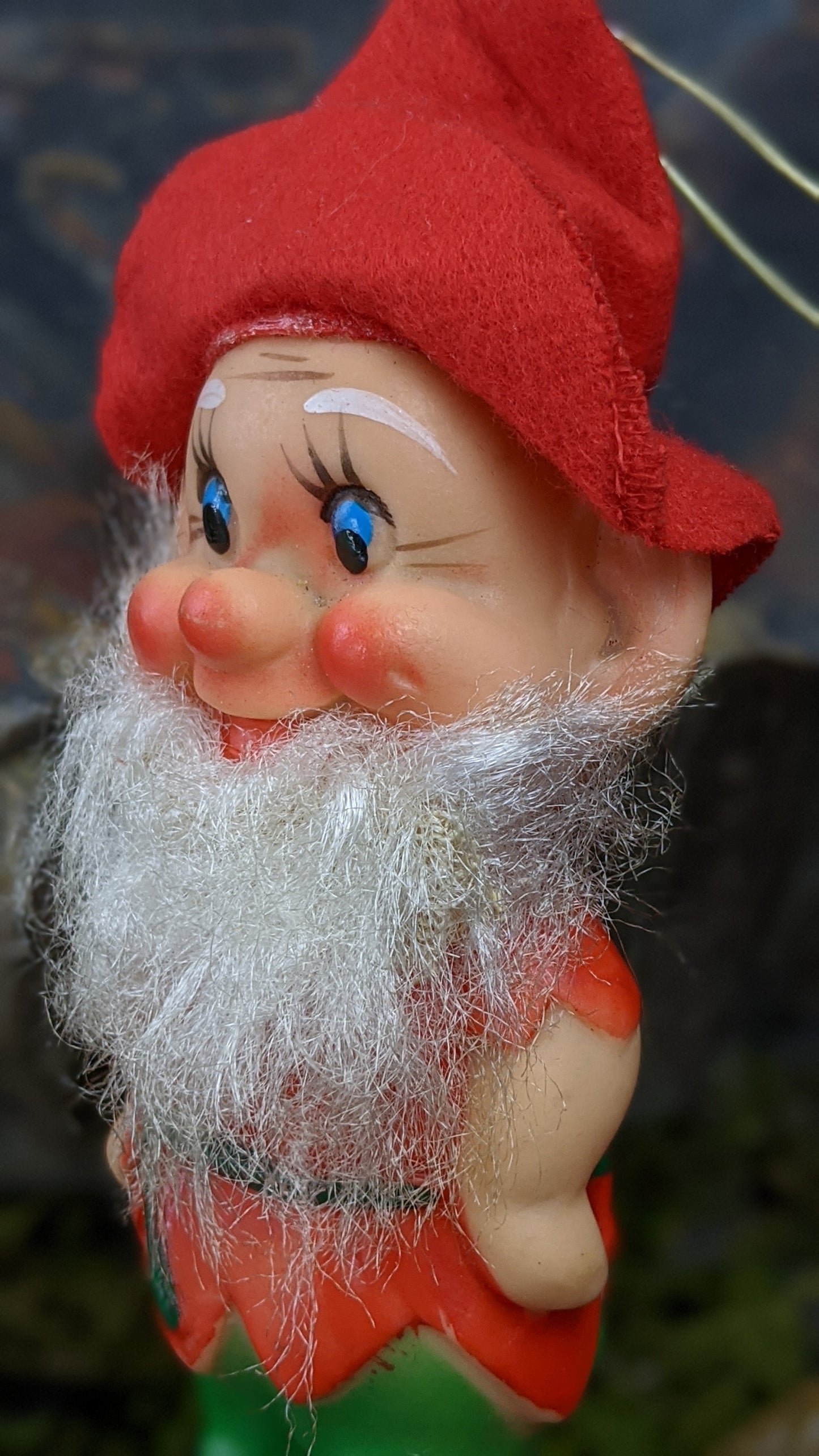 Vintage Santa beard pixie Christmas elf