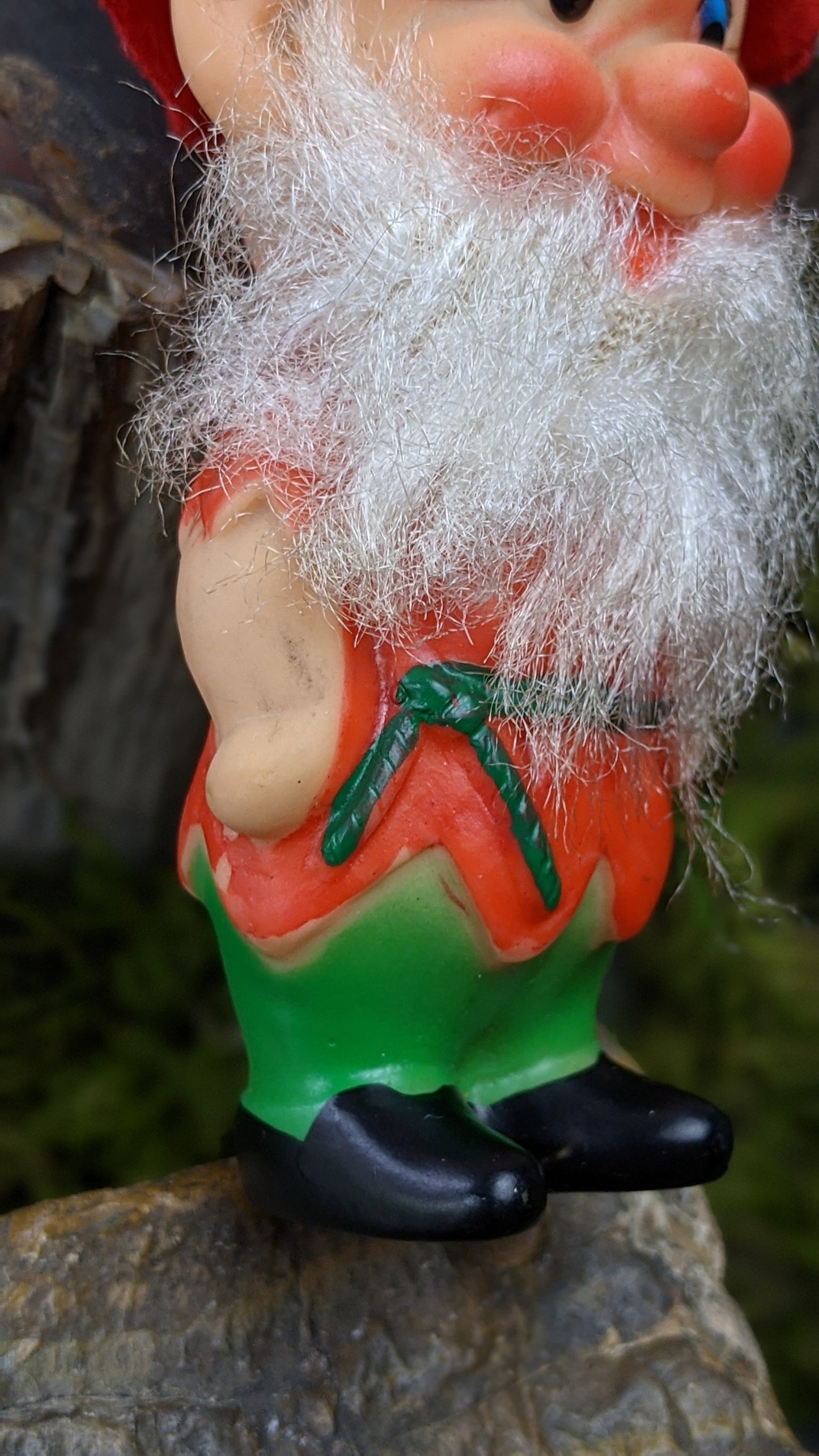 Vintage Santa beard pixie Christmas elf