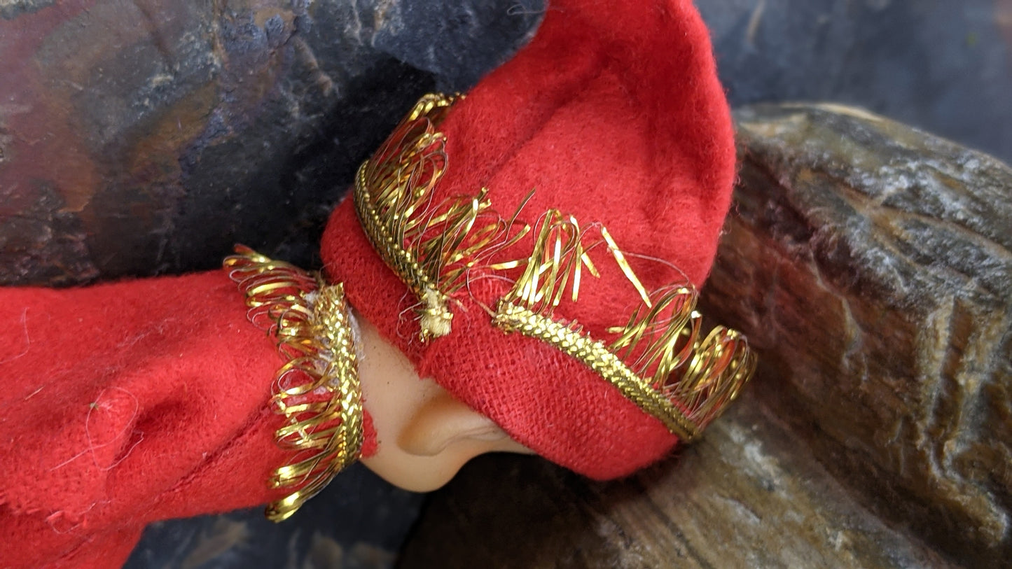 Vintage miniature knee hugger elf