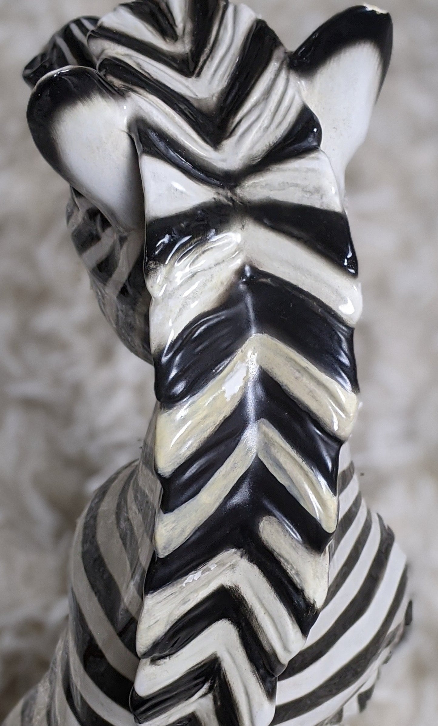 Vintage Italian zebra statue