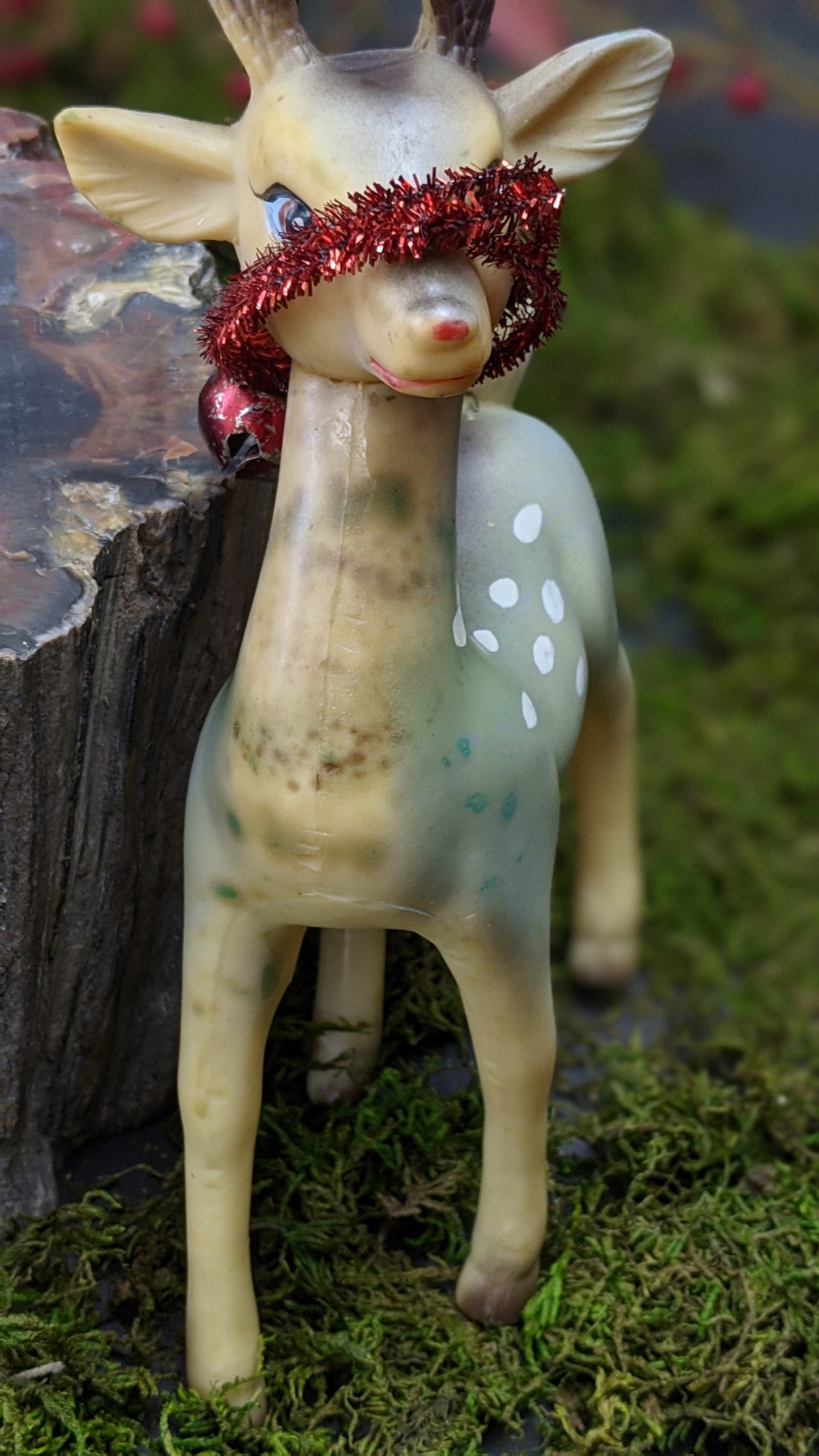 Vintage retro Japan reindeer