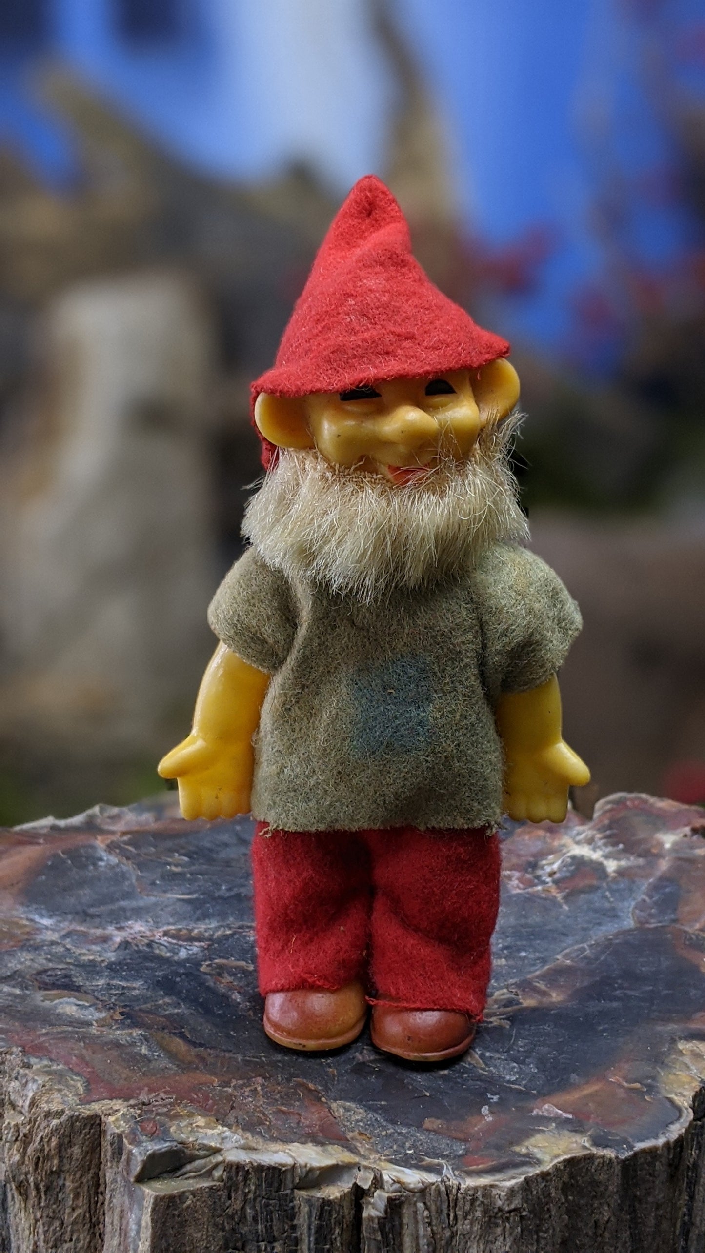 Vintage Christmas troll elf man figurine