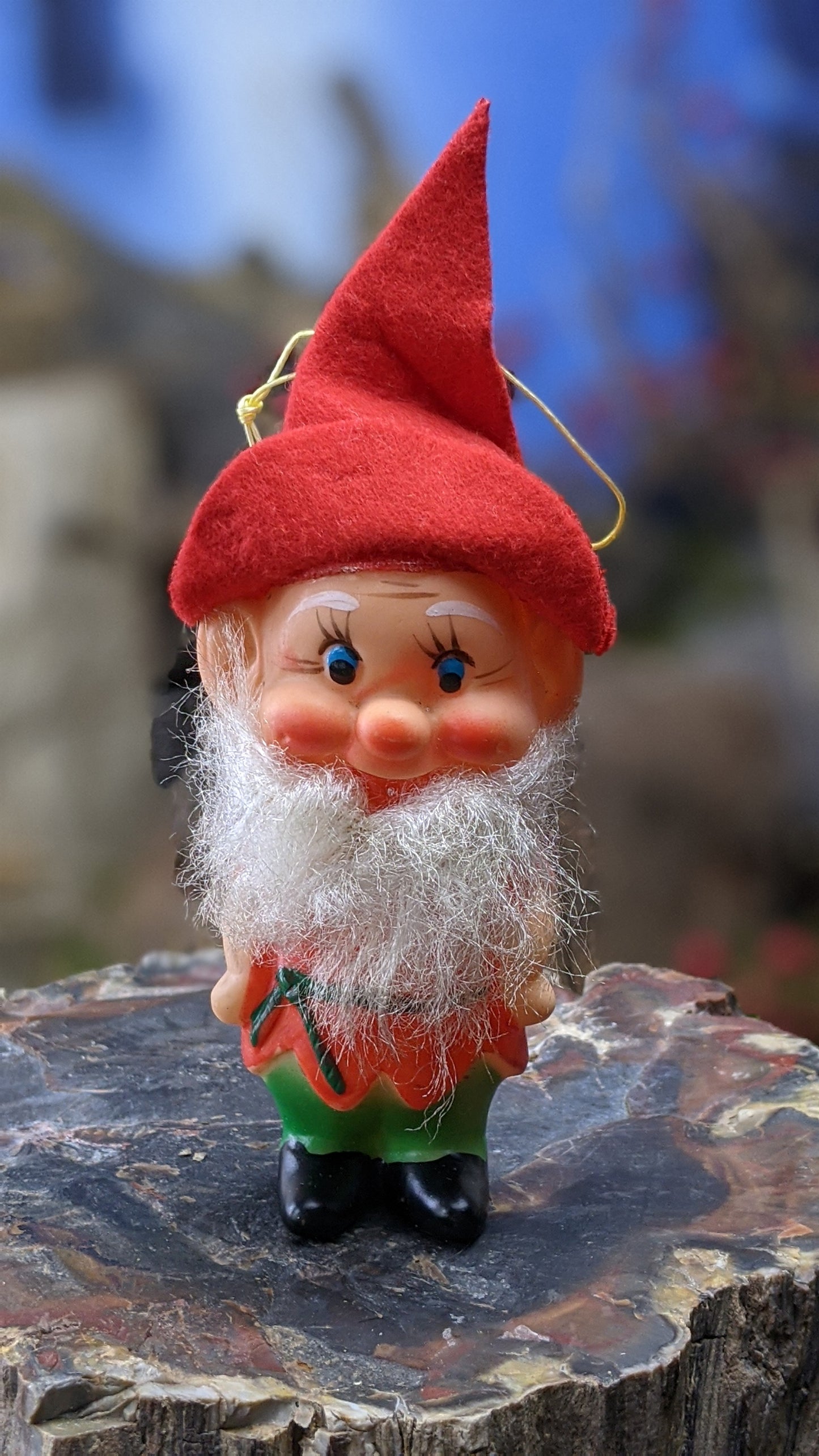 Vintage Santa beard pixie Christmas elf