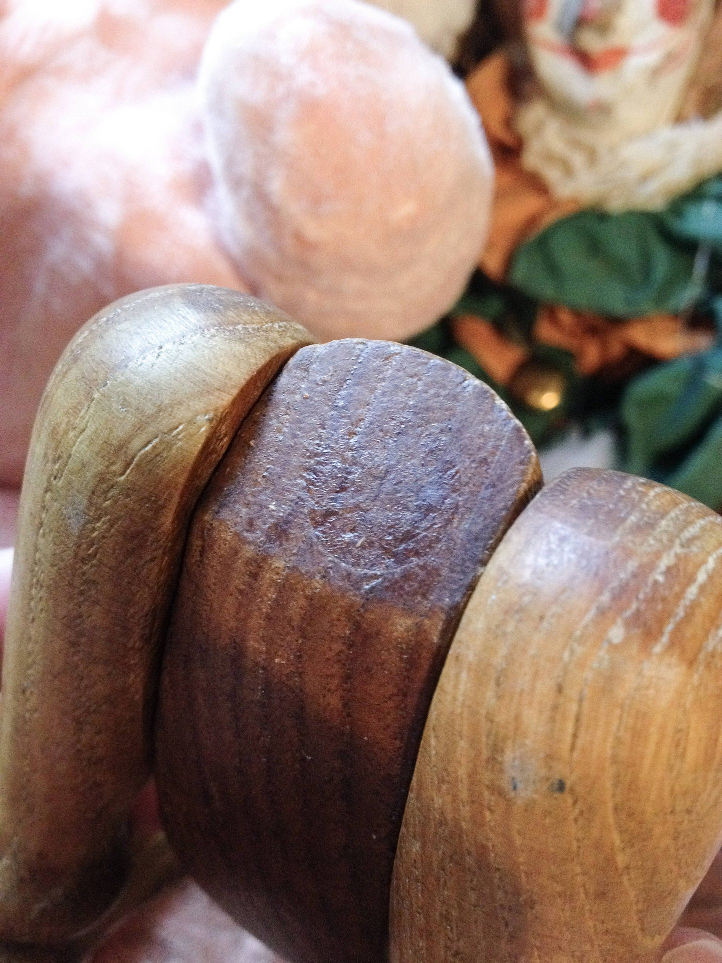 Mid century modern wooden dog figurine