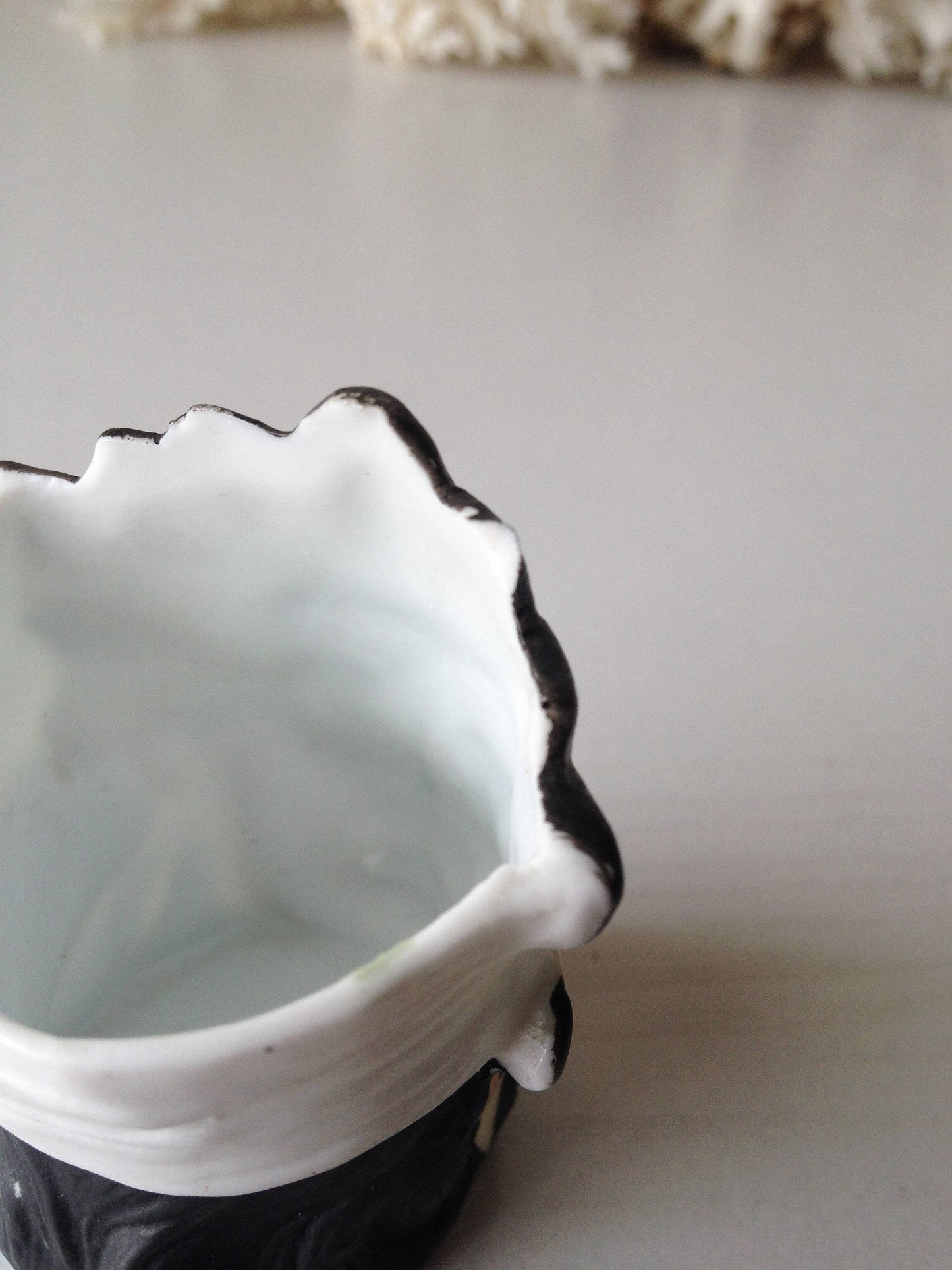 Antique Ernst Bohne Indian match holder German porcelain