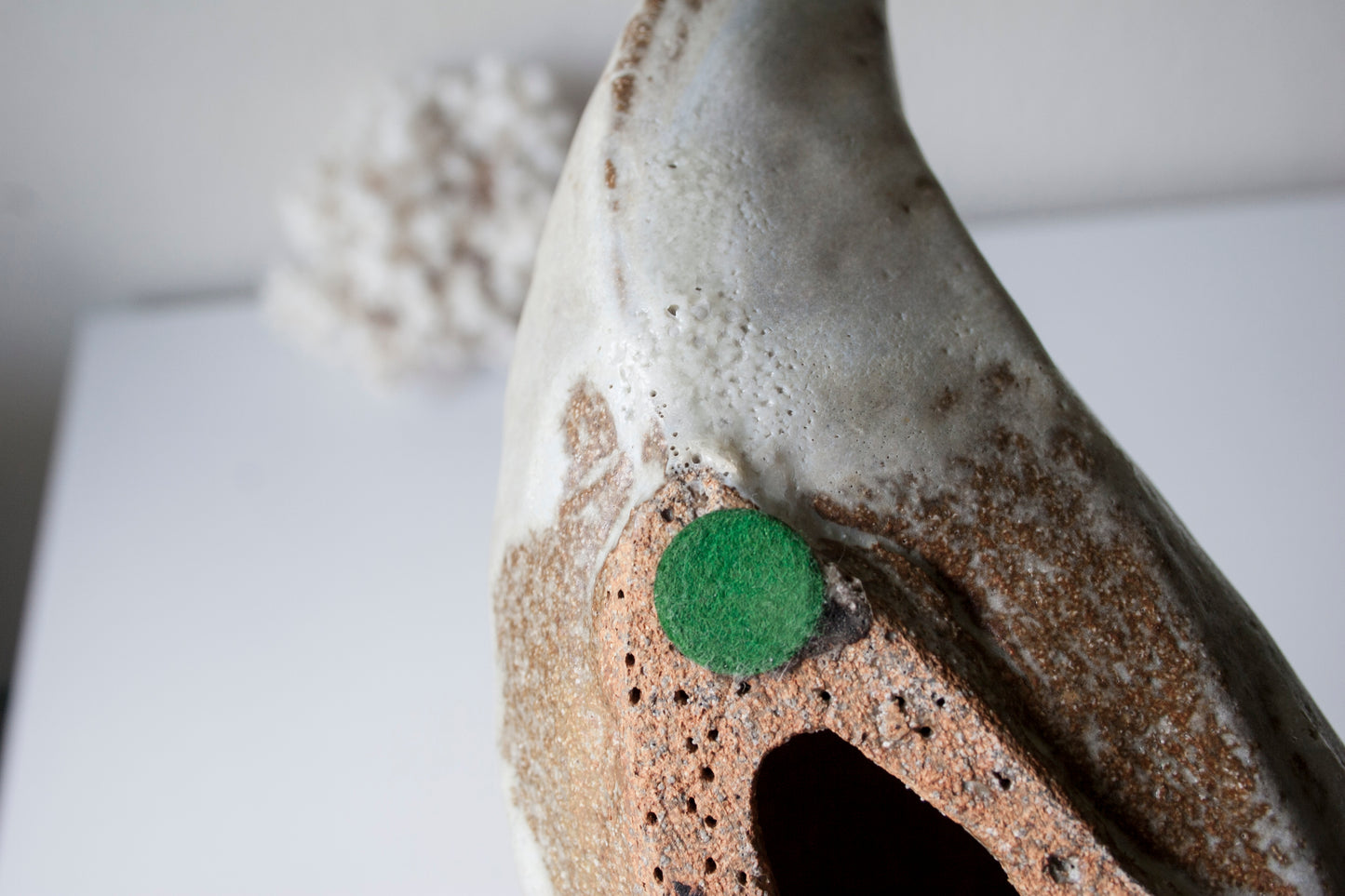 Vintage signed Loet Vanderveen pottery whale sculpture