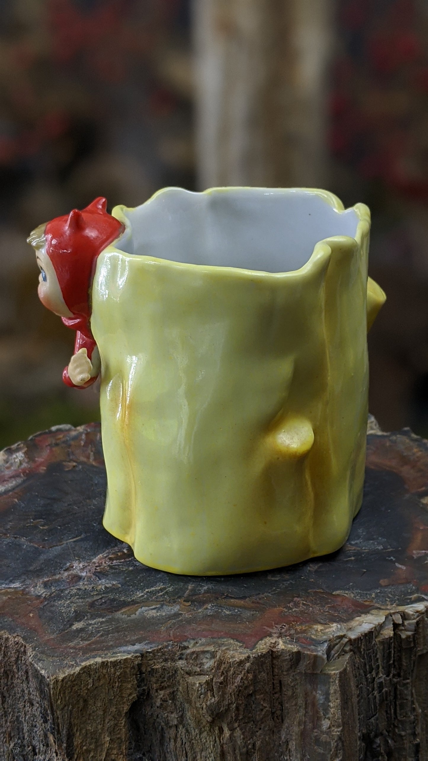 Vintage pixie devil planter