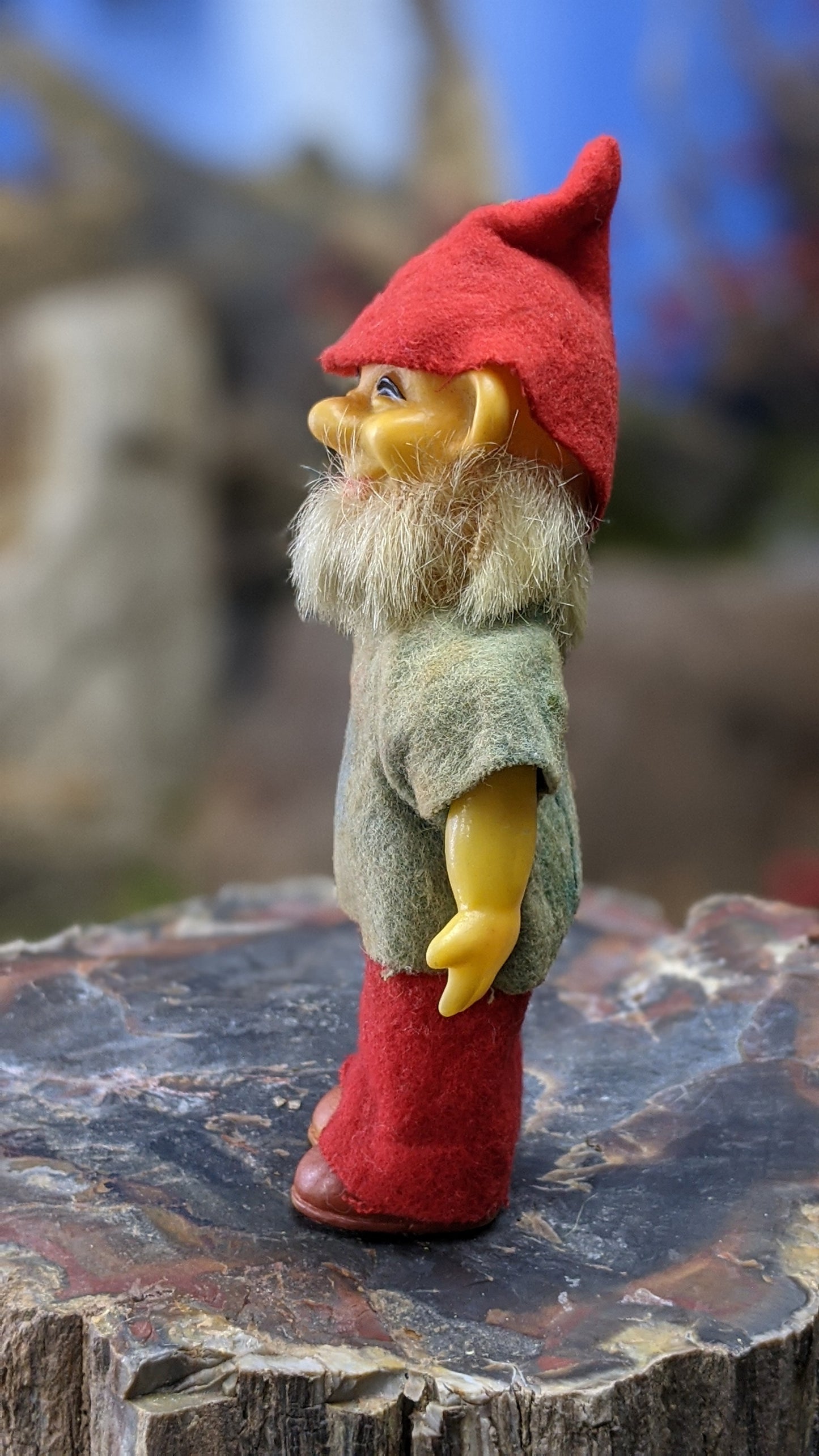 Vintage Christmas troll elf man figurine