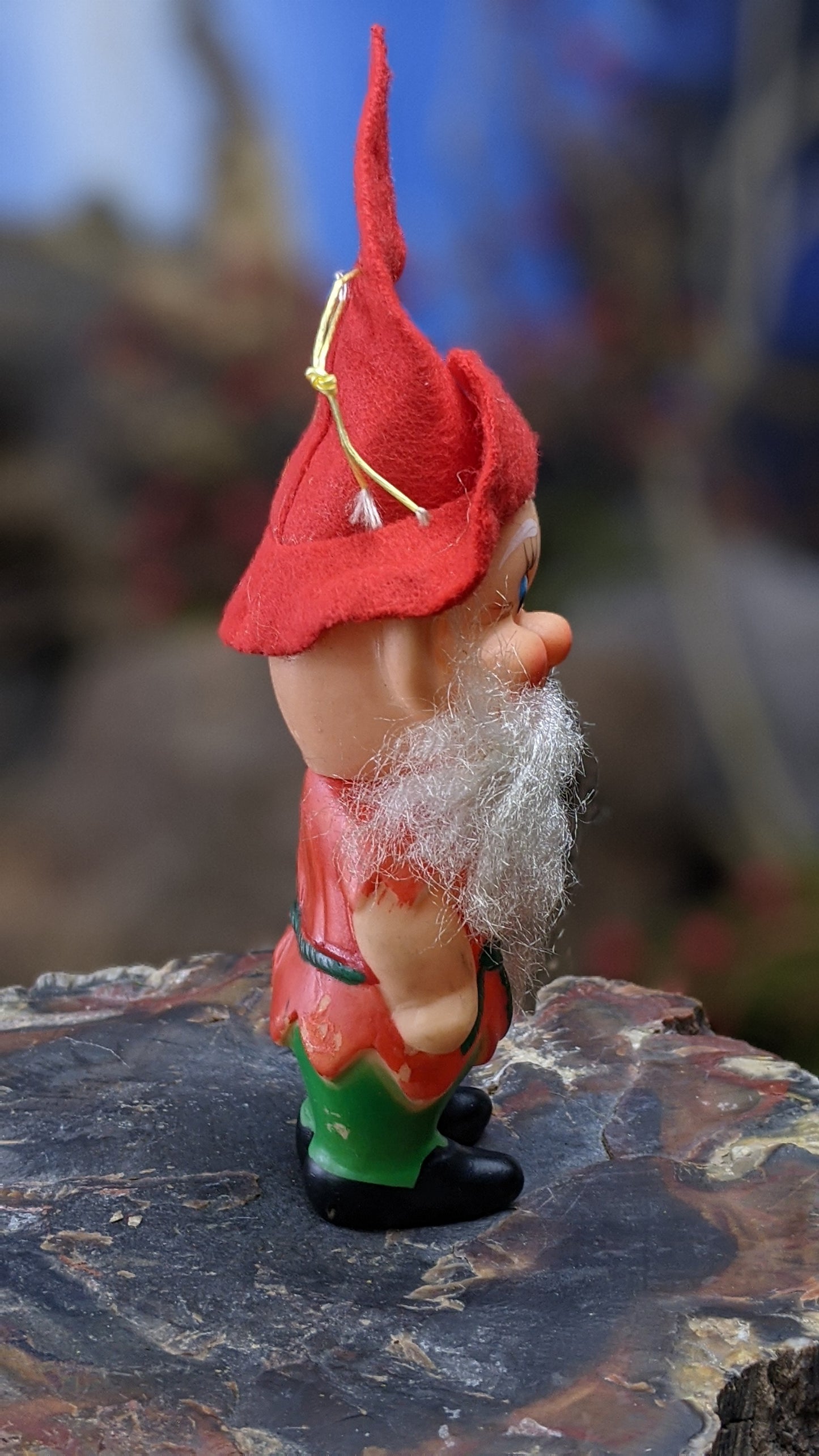 Vintage Santa beard pixie Christmas elf