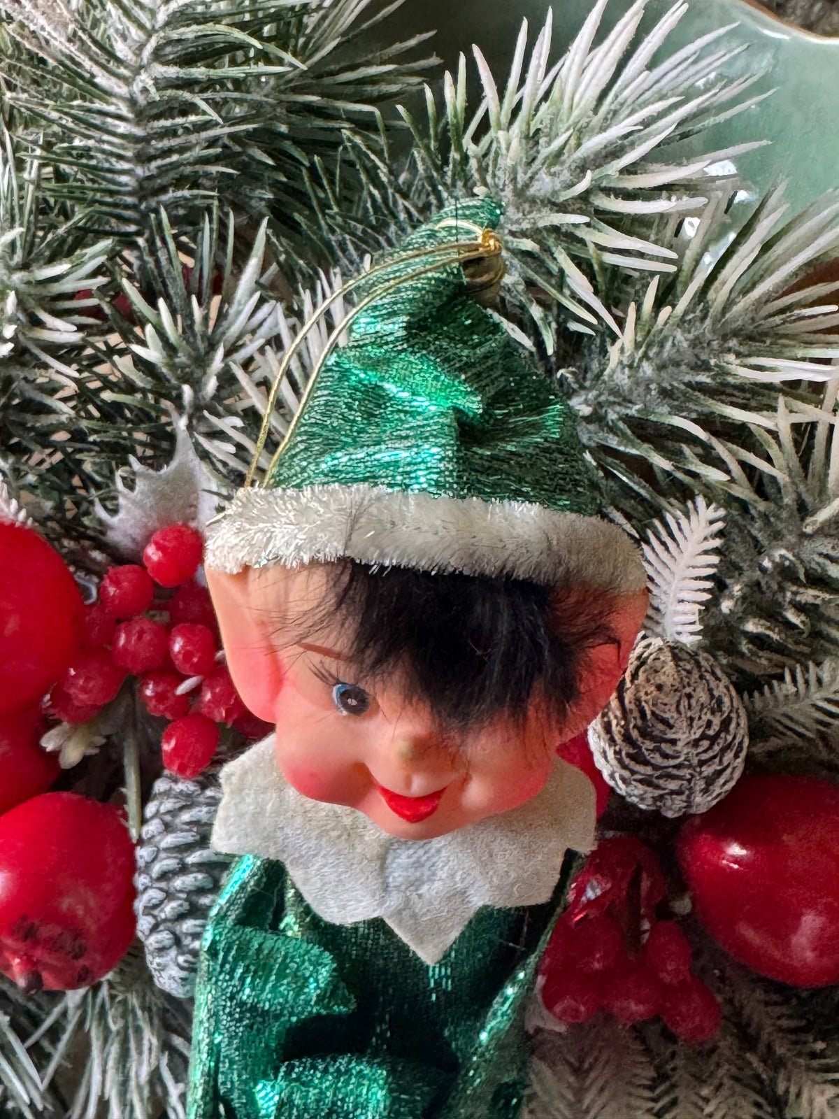 Vintage knee hugger Christmas elf pixie