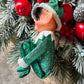 Vintage knee hugger Christmas elf pixie