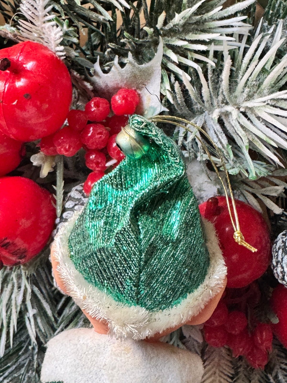 Vintage knee hugger Christmas elf pixie