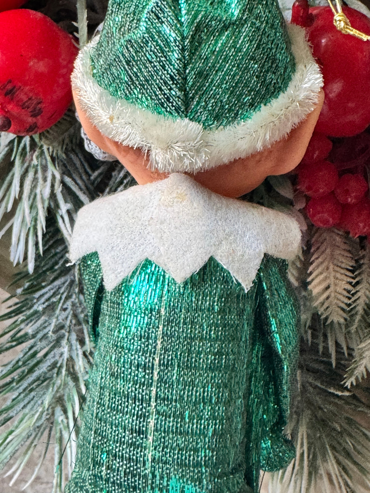 Vintage knee hugger Christmas elf pixie