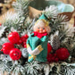 Vintage knee hugger Christmas elf pixie Japan
