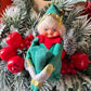 Vintage knee hugger Christmas elf pixie Japan