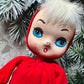 Vintage Holiday Fair Christmas pixie doll decoration Japan Santa elf