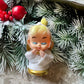 Vintage Christmas angel ornament Japan pixie bell
