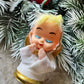 Vintage Christmas angel ornament Japan pixie bell