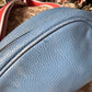J Crew blue leather Devon bag