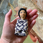 Vintage Geisha girl knee hugger doll