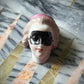 Antique French porcelain masked lady head