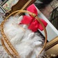 Vintage Japan miniature dogs in basket doll pomeranian puppies