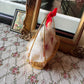Vintage Japan miniature dogs in basket doll pomeranian puppies